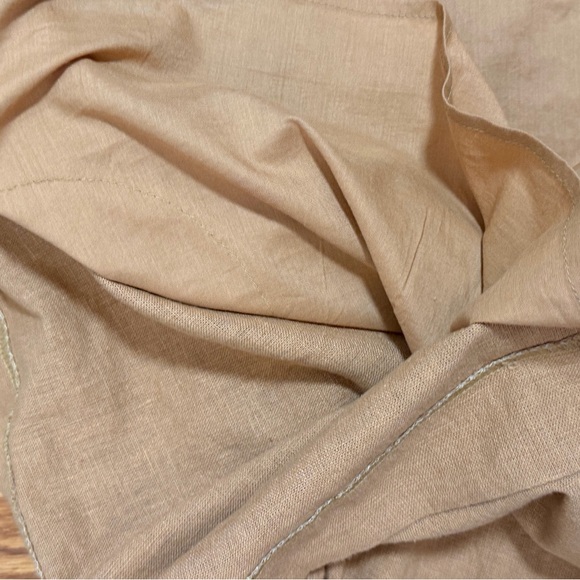Abercrombie & Fitch, Sleeveless Tan Linen mini dress - Picture 7 of 8